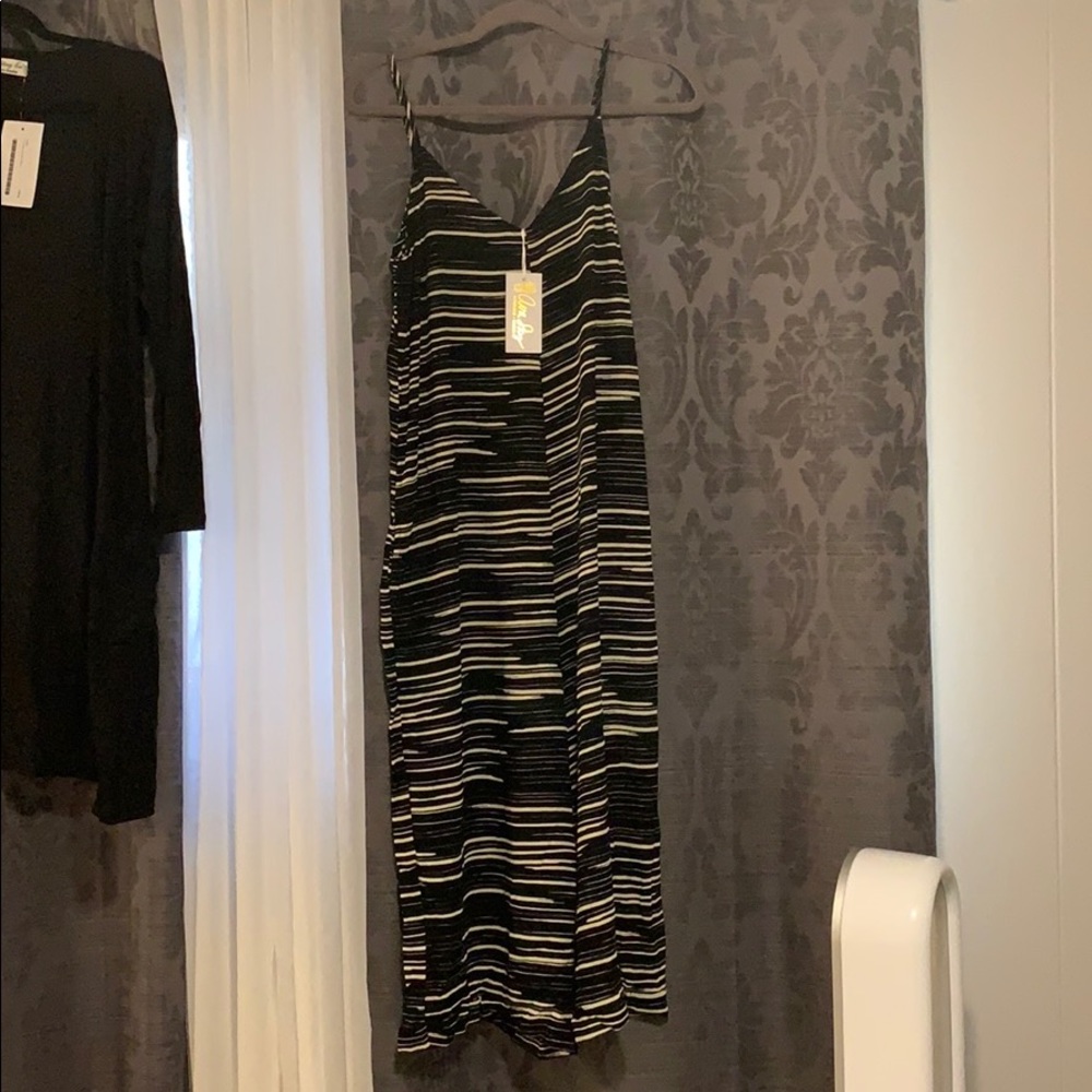 Ava Sky Jumper Finley Black Paint Stripe M